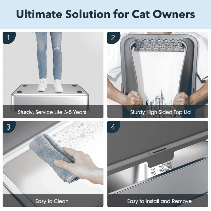Stainless Steel Cat Litter Box
