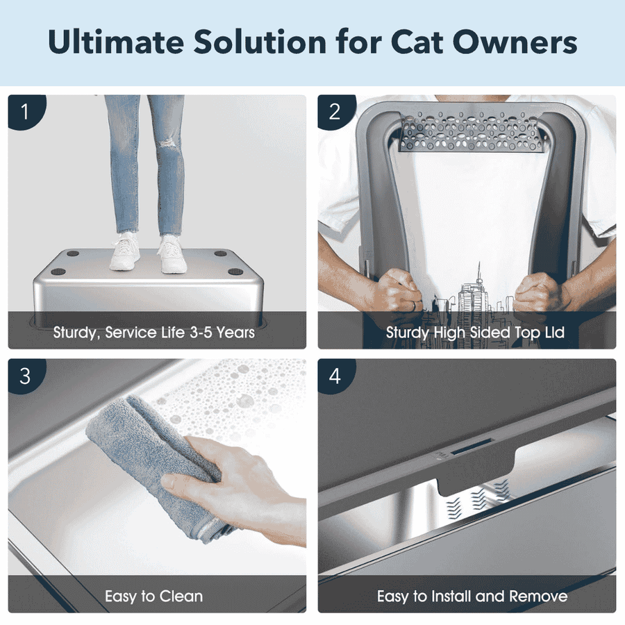 Stainless Steel Cat Litter Box