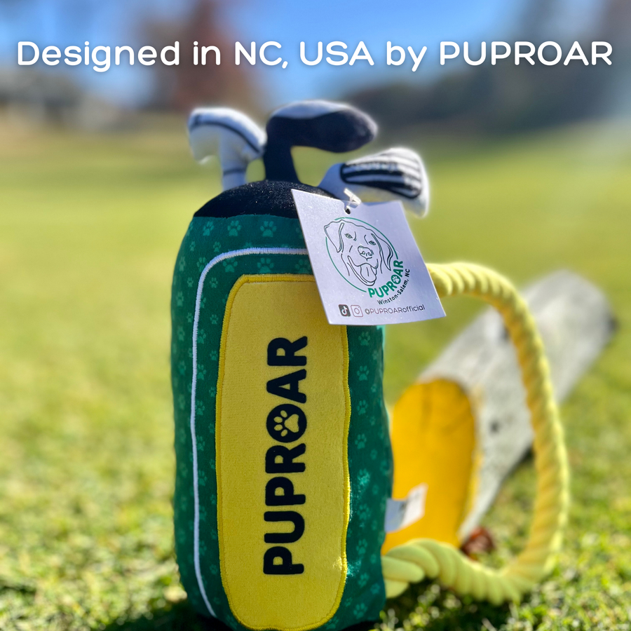 [New] PUPROAR Golf Squeaky Plush Dog Toy