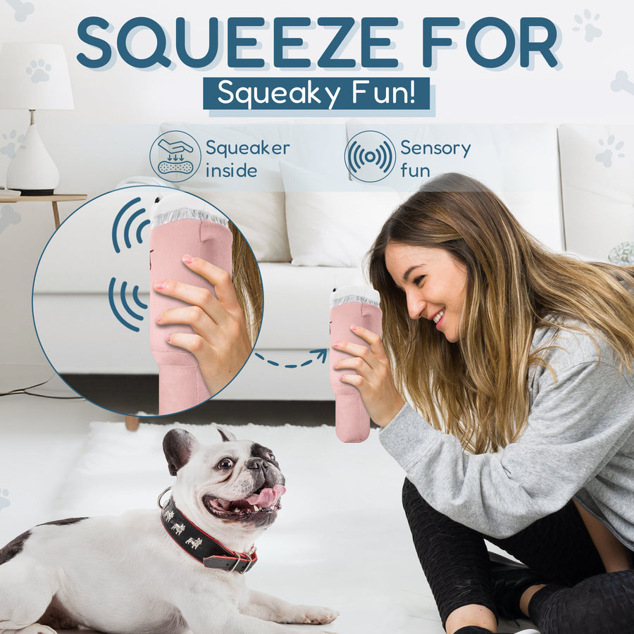 [New] PUPROAR Pup Cup Tumbler Squeaky Plush Dog Toy
