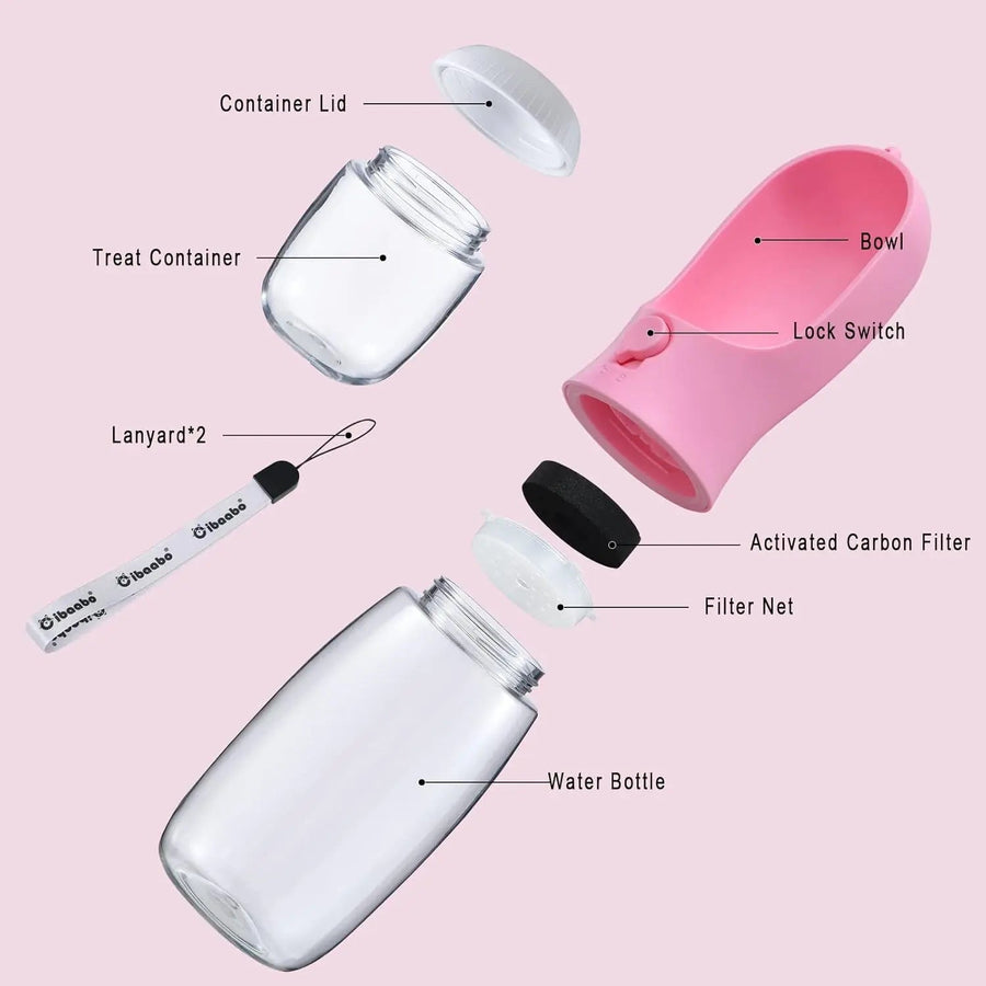Portable Dog Water & Food Bottle
