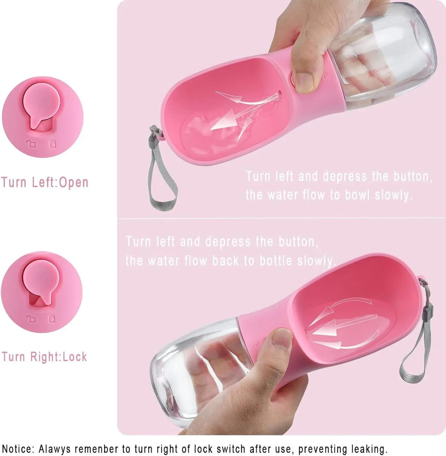 Portable Dog Water & Food Bottle