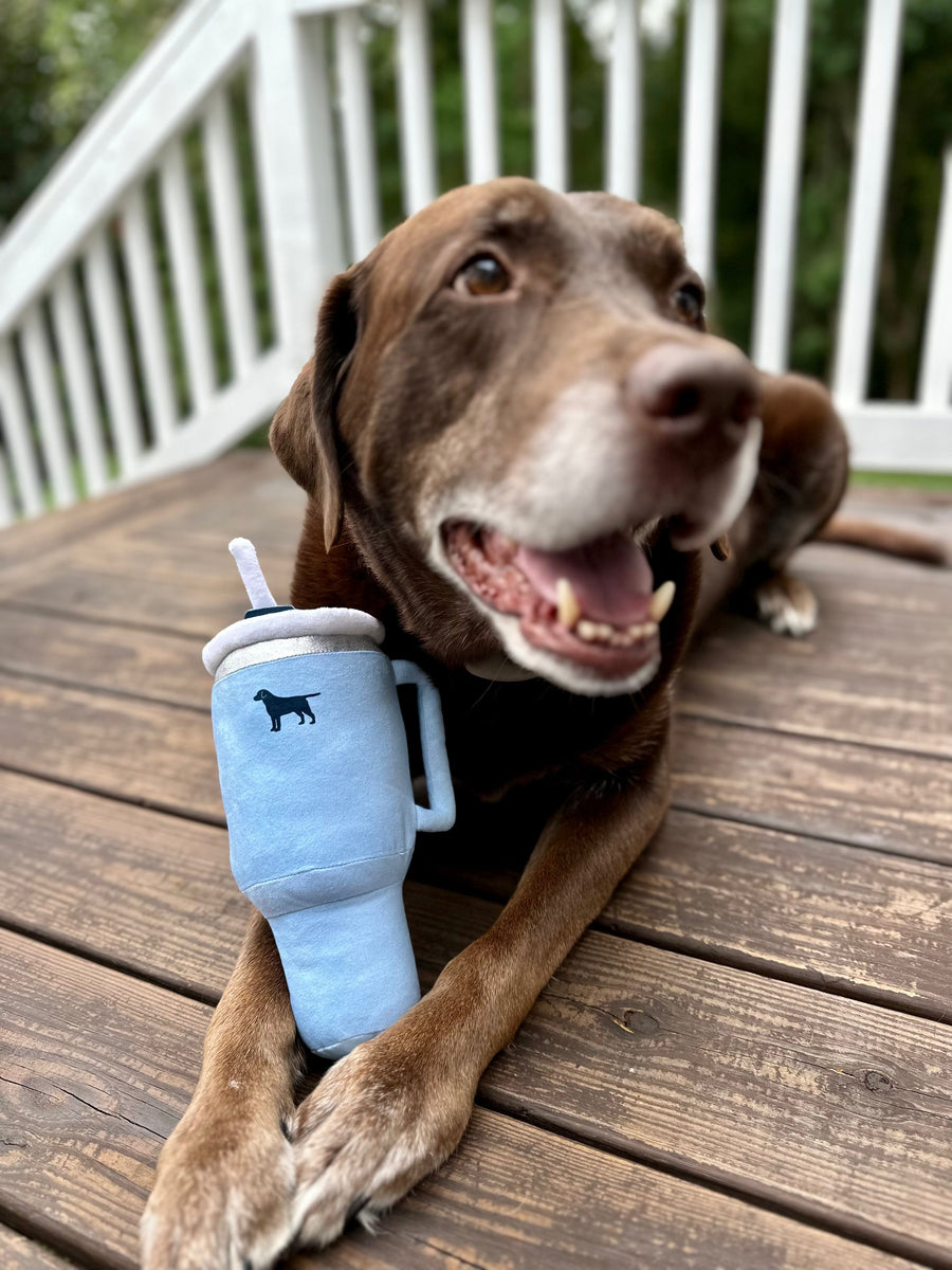 [New] PUPROAR Pup Cup Tumbler Squeaky Plush Dog Toy