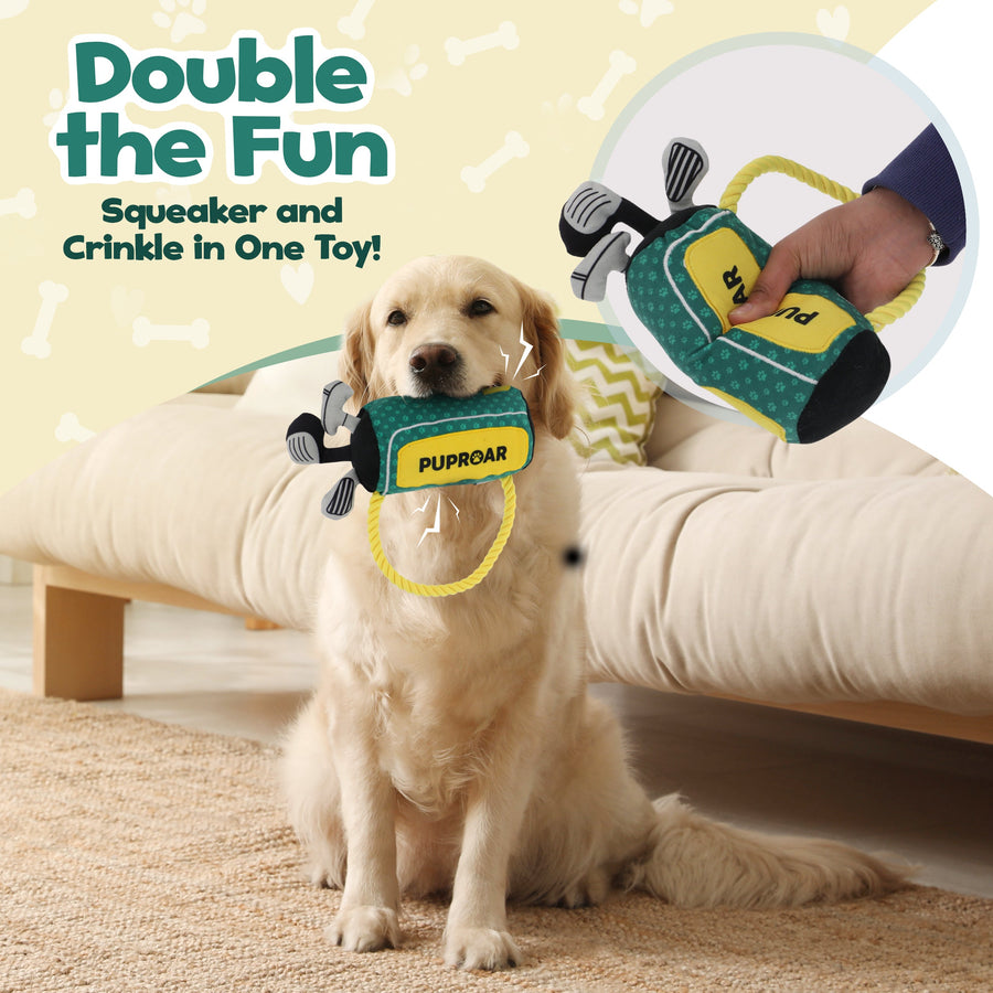 [New] PUPROAR Golf Squeaky Plush Dog Toy