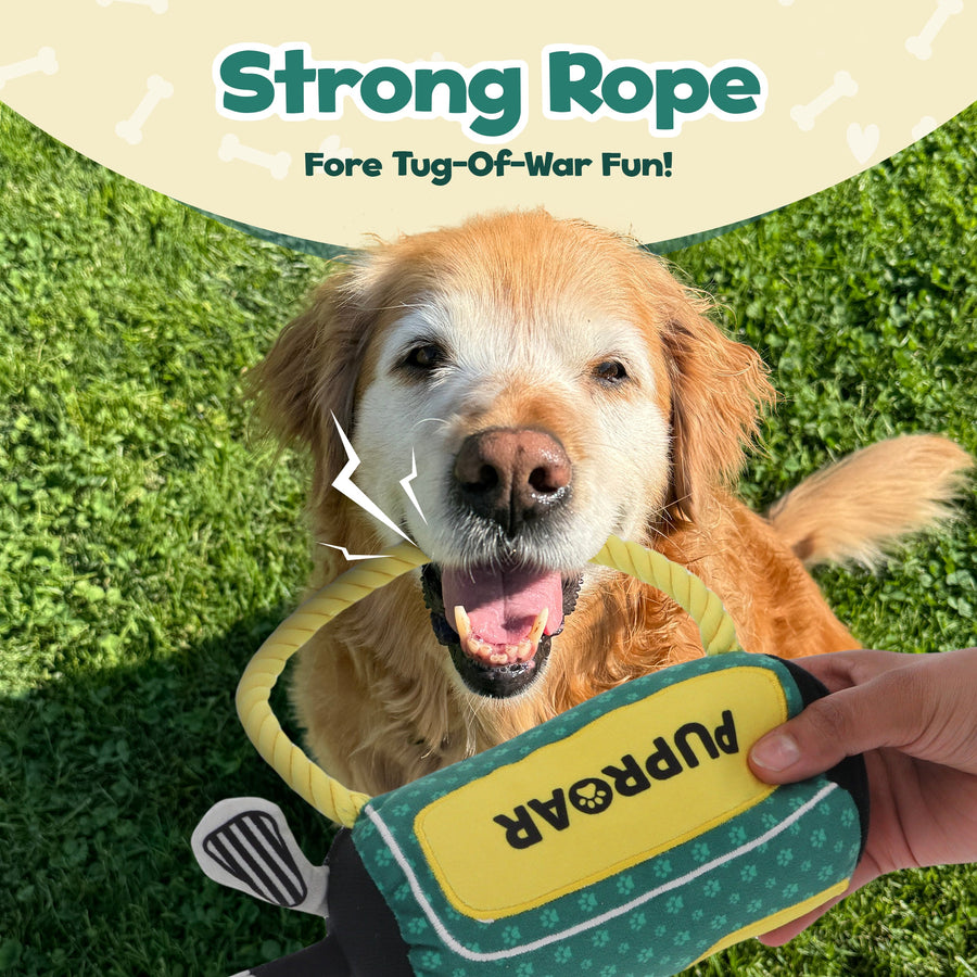 [New] PUPROAR Golf Squeaky Plush Dog Toy